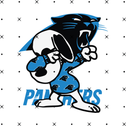 Panthers Snoopy Svg, Nfl svg, Football svg file, Football logo,Nfl fabric, Nfl football