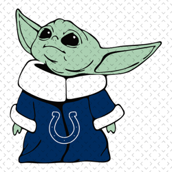 Indianapolis Colts NFL Baby Yoda Svg, Nfl svg, Football svg file, Football logo,Nfl fabric, Nfl football