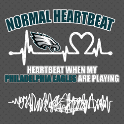 Philadelphia Eagles Heartbeat Svg, Nfl svg, Football svg file, Football logo,Nfl fabric, Nfl football