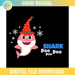 Christmas Hat Baby Shark Doo Doo SVG