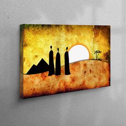3d wall art, large wall art, wall art, african landscape, african wall art, desert landscape printed, abstract sunset wa