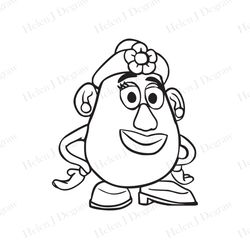 Coloring Mrs Potato Svg, Toy Story Logo Svg, Cartoon Svg,Toy Story Png,Mrs Potato Head, Mrs Potato Head Png, Toy Story C