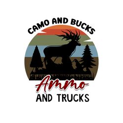 Camo And Tucks Ammo And Truck Digital PNG File