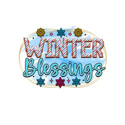 Winter Blessings Digital PNG File