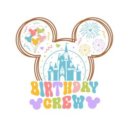 Disney Mickey Head Castle Birthday Crew Svg