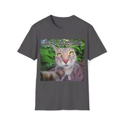 Rule 3 Get Outdoors | Cat Shirt | Cat Meme | Positivity | Unisex Tee