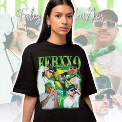 RETRO Feid Ferxxo Hiphop RnB Rapper Singer Homage Graphic Unisex T-Shirt, Bootleg Retro 90's Fans Tee Gift, Vintage Wash