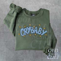 Crybaby Sweatshirt, Cute Vintage Style Sweater, Retro Unisex Fall Sweatshirt, Trendy Sweater Gift