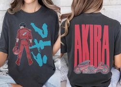 Akira Graphic T-Shirt, Retro Anime Movie Graphic Tee Shirt, Neo Tokyo Cyberpunk Manga Apparel, Vintage 80s Merch Front B