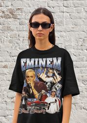 Eminem Slim Shady Retro T Shirt, Vintage Bootleg Detroit 8 Mile 90s Tee