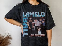 lamelo ball shirt - charlotte hornets 90s vintage x bootleg style rap
