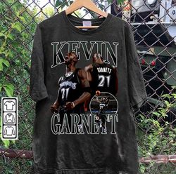 Vintage 90s Graphic Style Kevin Garnett Shirt - Kevin Garnett Basketba, 78