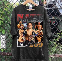 Vintage 90s Graphic Style Nate Diaz T-Shirt - Nate Diaz Vintage Sweats, 119