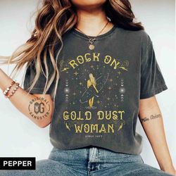 gold dust shirt, old school band t-shirt, stevie comfort colors band tshirt, retro music shirt, rock band tee, oversized
