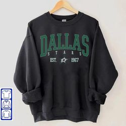 Retro Dallas Stars Sweatshirt, Dallas Sports Fan Gift, 8