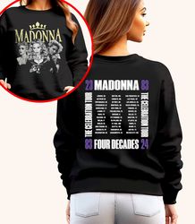 2024 Tour Madonna The Celebration T-Shirt, Madonna 90s Vinta
