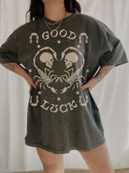 Good Luck Vintage Inspired Retro Western Graphic Tee, Comfor