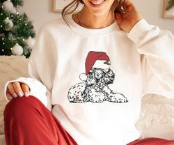 Funny White Poodle Christmas sweatshirt Poodle Mama Holiday