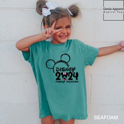 Disney Family Vacation 2024 Minnie Kids Shirt, Comfort Color