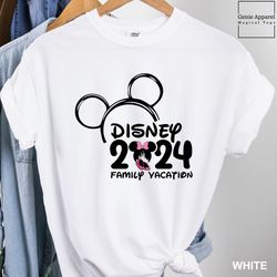 Disney Family Vacation 2024 Shirt, Comfort Colors Disney Shirt
