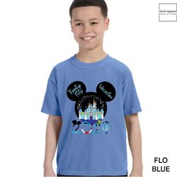 Disneyland Family Vacation Trip 2024 Kids Shirt, Comfort Color