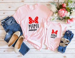 Disney Mama Mini Matching Shirt, Mama Minnie Mouse Shirts,