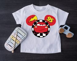 Lightening McQueen Shirt, Disney Cars T-shirt, Mickey McQuee