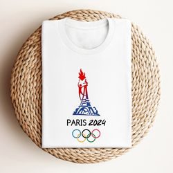 USA Team Shirt, Paris 2024 Tee, American Athlete Top, Team USA Supporter Tee, American Pride TShirt, Red, White, Blue
