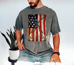 American Flag Fishing Shirt, Dad Fishing Shirt, Hunting USA Flag Shirt, Patriotic Gifts For Men, Fishing Shirt For Men