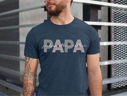 Custom Papa Shirt With Grandson Names, Custom Papa Shirt, Personalized Shirt For Papa, Fathers Day Shirt, New Papa Gift