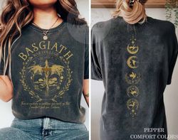 Basgiath War College Double-side Shirt, Fourth Wing T-shirt, Dragon Rider, Rebecca Yoros, Fly To Die, Violet Sorrengail