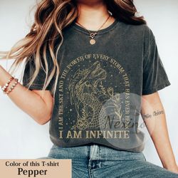 Fourth Wing Shirt, I Am The Sky And The Power Of Every Storm, Dragon Rider Shirt, Rebecca Yarros Tee, Bookish Sweatshirt