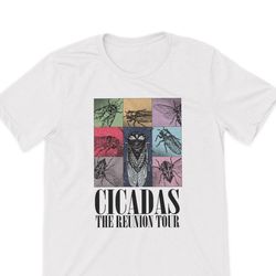 Funny Cicada Concert Eras Reunion Tee, 2024 Reunion Tour Cicada T-Shirts, Taylor Eras Type Concert Cicada T-Shirt