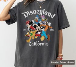 Retro Disneyland California Shirt, Disneyland Est 1955 Shirt, Disney Vacation Shirt, Mickey And Friends Shirt, Retro