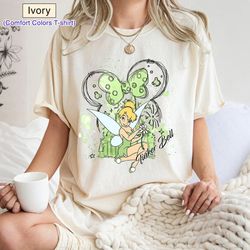Disney Castle Watercolors Tinker Bell Shirt, Tinkerbell Neverland Shirt, Magical Castle Shirt, Minnie Ear Shirt