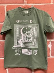 Grateful Dead fan art shirt, skull vintage shirt, skull shirt, skeleton vintage shirt