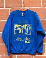 Neil Young fan art Sweatshirt, neil yound and crazy horse shirt, neil young vintage shirt, crazy horse vintage shirt