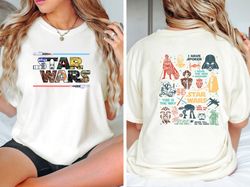 Retro Star Wars Comfort Colors Shirt, Disney Star Wars Shirt, Star Wars Characters Shirt, Disney Trip 2024 Shirt, Retro