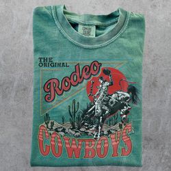 Rodeo Cowboy Comfort Colors T-Shirt, Vintage Wester Shirt, Retro Rodeo Shirt, Comfort Colors Graphic Cowboy Shirt