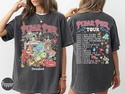Two-sided Pixar Pier Disneyland Shirt, Disneyland Pixar Fest 2024 Shirt, Meet me at Pixar Pier, Disneyland Trip Shirt