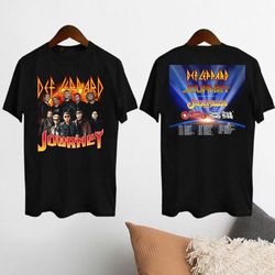 2024 Def Leppard And Journey Summer Stadium Tour Shirt, Def Leppard Fan Shirt, Journey Band Tour 2024 Shirt