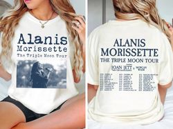 Alanis Morissette The Triple Moon Tour 2024 T-Shirt, Alanis Morissette Fan Gift, Alanis Morissette 2024 Tour Shirt