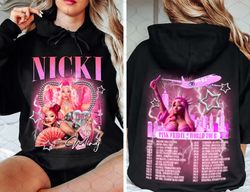 nicki minaj double sided shirt, nicki minaj tour 2024 shirt, pink friday 2 airbrush shirt, gag city shirt, nicki minaj