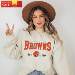 Cleveland Football Sweatshirt Cleveland Fan Gift  Happy Place for Music Lovers