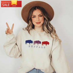 Cute Buffalo Sweatshirt Buffalo Bills Football  Happy Place for Music Lovers