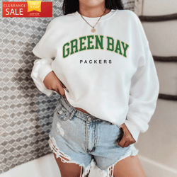 Green Bay Packers Football Sweatshirt NFL Crewneck  Happy Place for Music Lovers