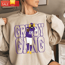 Justin Jefferson Griddy Shirt Womens Vikings Shirt Minnesota Vikings Gift  Happy Place for Music Lovers