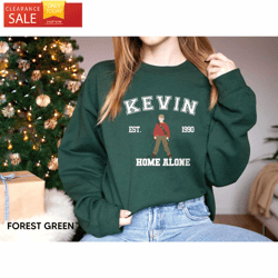 Kevin Home Alone Ugly Christmas Sweater, Funny Christmas Sweatshirt, Gifts for Young Adults  Happy Place for Music Lover