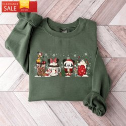 Mickey and Friends Christmas Shirt Coffee Gifts for Disney Lovers  Happy Place for Music Lovers
