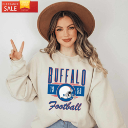 Vintage Buffalo Bills Football Sweatshirt Buffalo New York  Happy Place for Music Lovers